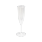 Copa de champán de plástico reutilizable transparente de 140ml