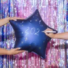 Globo estrella personalizable sin hinchar.