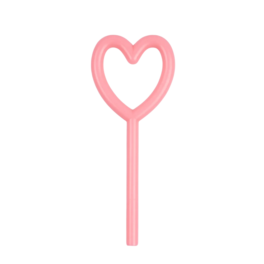 Vela corazón Slim Vela rosa en forma de corazón con diseño alargado y altura de 12 cm para decorar tartas de cumpelaños, san valentin y aniversarios